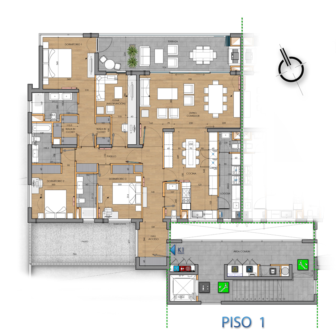K1-ORIENTE (PISO 1)